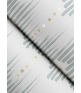4034-26776 - Holmby Seafoam Brushstroke Zigzag Wallpaper by Scott Living by Scott Living