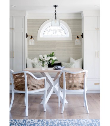 4034-72110 - Kenter Beige Sisal Grasscloth Wallpaper by Scott Living