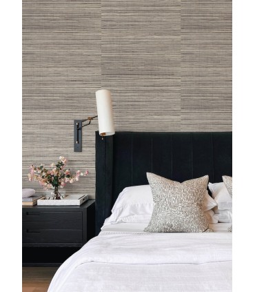 4034-72113 - Kenter Black Sisal Grasscloth Wallpaper by Scott Living