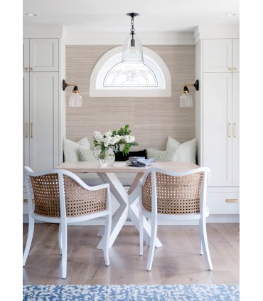 4034-72108 - Kenter Taupe Sisal Grasscloth Wallpaper by Scott Living