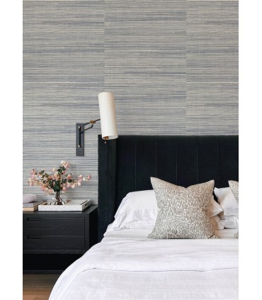 4034-72112 - Kenter Teal Sisal Grasscloth Wallpaper by Scott Living