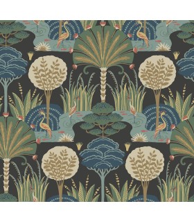 4034-72120 - Mandeville Multicolor Tropical Paradise Wallpaper by Scott Living