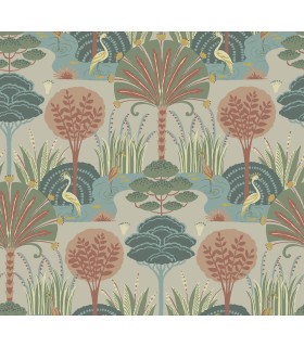 4034-72121 - Mandeville Pastel Tropical Paradise Wallpaper by Scott Living