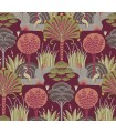 4034-72122 - Mandeville Rasberry Tropical Paradise Wallpaper by Scott Living