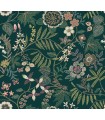 4034-72139 - Marilyn Green Floral Trail Wallpaper by Scott Living