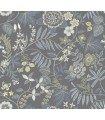 4034-72136 - Marilyn Light Grey Floral Trail Wallpaper by Scott Living