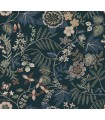 4034-72137 - Marilyn Sea Green Floral Trail Wallpaper by Scott Living