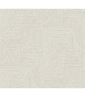 4034-72141 - Mortenson Light Grey Geometric Wallpaper by Scott Living
