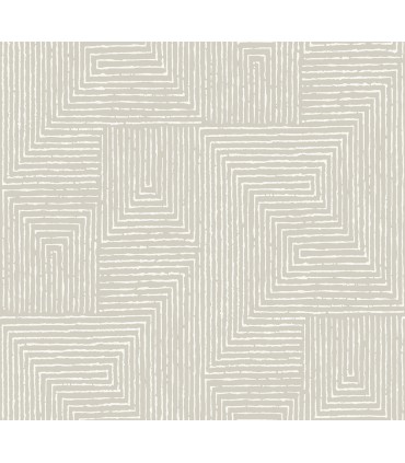 4034-72141 - Mortenson Light Grey Geometric Wallpaper by Scott Living