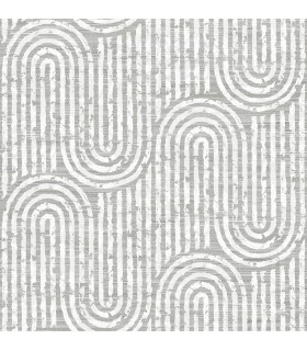 4034-26785 - Trippet Grey Zen Waves Wallpaper by Scott Living