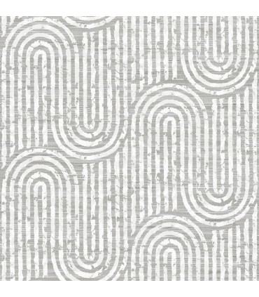 4034-26785 - Trippet Grey Zen Waves Wallpaper by Scott Living