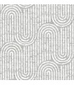 4034-26785 - Trippet Grey Zen Waves Wallpaper by Scott Living