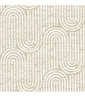 4034-26786 - Trippet Light Brown Zen Waves Wallpaper by Scott Living