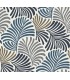 4034-72124 - Trousdale Dark Blue Fanning Flora Wallpaper by Scott Living