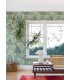 4034-72127 - Trousdale Green Fanning Flora Wallpaper by Scott Living