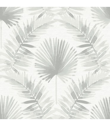 4121-26915 - Calla Grey Painted Palm Wallpaper by A Street