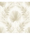 4121-26913 - Calla Taupe Painted Palm Wallpaper by A Street