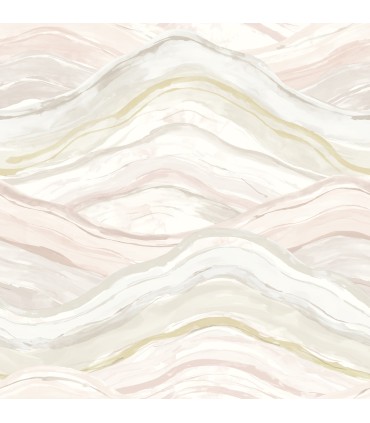 4121-26923 - Dorea Pastel Striated Waves Wallpaper by A Street