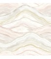 4121-26923 - Dorea Pastel Striated Waves Wallpaper by A Street