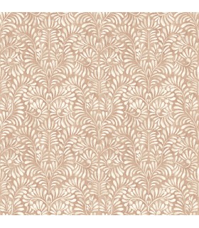 4121-26919 - Elma Rust Fiddlehead Wallpaper by A Street