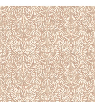 4121-26919 - Elma Rust Fiddlehead Wallpaper by A Street