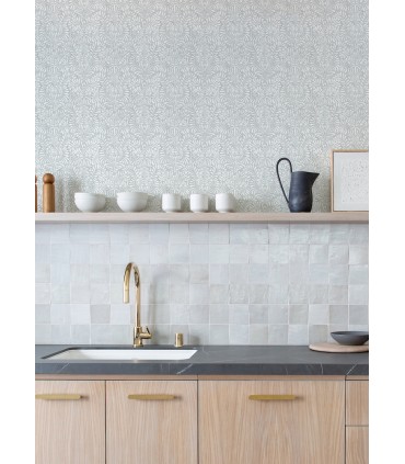 4121-26921 - Elma Sterling Fiddlehead Wallpaper by A Street