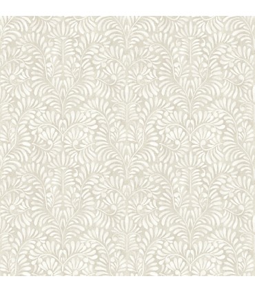 4121-26920 - Elma Taupe Fiddlehead Wallpaper by A Street
