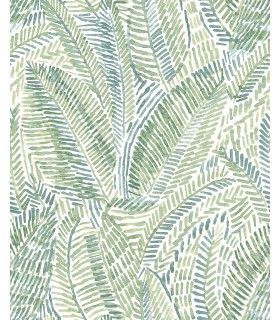 4121-26953 - Fildia Green Botanical Wallpaper by A Street