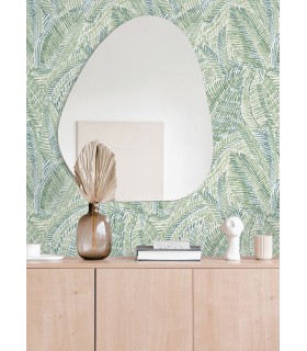 4121-26953 - Fildia Green Botanical Wallpaper by A Street