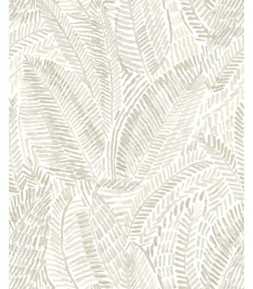 4121-26950 - Fildia Taupe Botanical Wallpaper by A Street