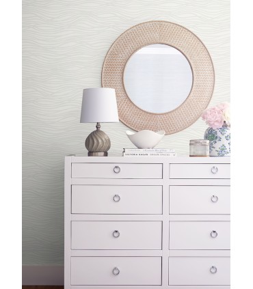 4121-72205 - Galyn Dove Pearlescent Wave Wallpaper by A Street