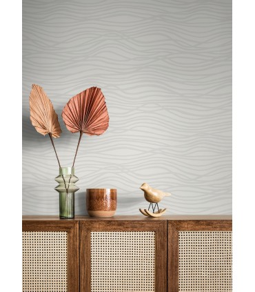 4121-72205 - Galyn Dove Pearlescent Wave Wallpaper by A Street