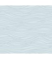 4121-72207 - Galyn Sky Blue Pearlescent Wave Wallpaper by A Street