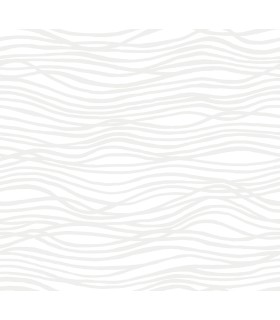 4121-72206 - Galyn White Pearlescent Wave Wallpaper by A Street