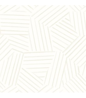 4121-26905 - Helene Pearl Geometric Lines Wallpaper by A Street