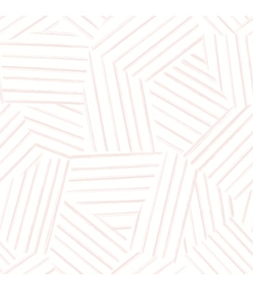 4121-26902 - Helene Pink Geometric Lines Wallpaper by A Street