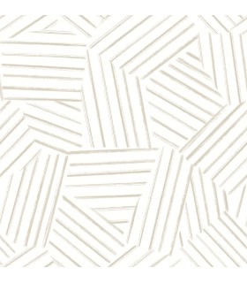 4121-26901 - Helene Taupe Geometric Lines Wallpaper by A Street