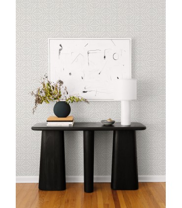 4121-26931 -Hesper Grey Geometric Wallpaper by A Street