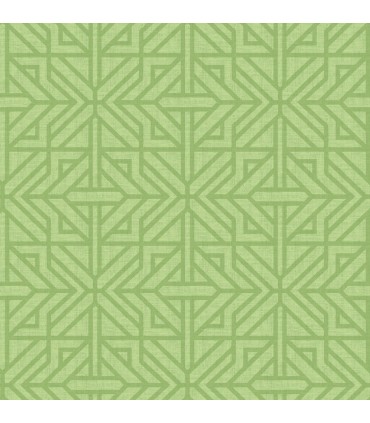 4121-26927 -Hesper Green Geometric Wallpaper by A Street