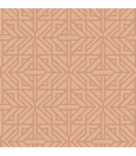 4121-26930 -Hesper Rust Geometric Wallpaper by A Street