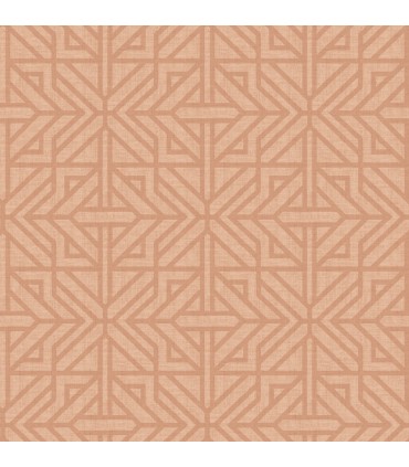 4121-26930 -Hesper Rust Geometric Wallpaper by A Street