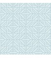 4121-26932 -Hesper Sky Blue Geometric Wallpaper by A Street
