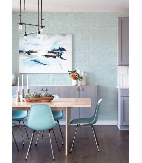 4121-26932 -Hesper Sky Blue Geometric Wallpaper by A Street