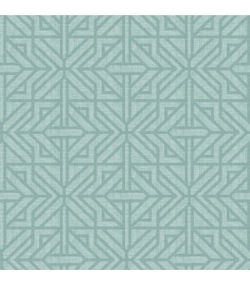 4121-26928 -Hesper Teal Geometric Wallpaper by A Street