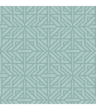 4121-26928 -Hesper Teal Geometric Wallpaper by A Street