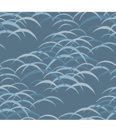 4121-72212 -Kasia Dark Blue Abstract Wallpaper by A Street