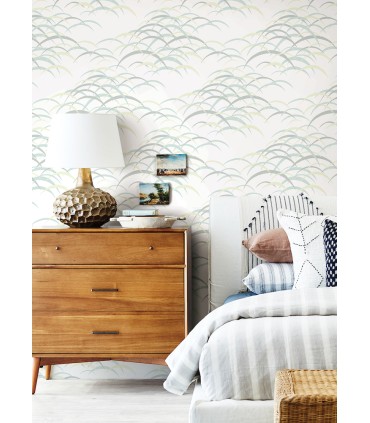 4121-72211 -Kasia Sea Green Abstract Wallpaper by A Street