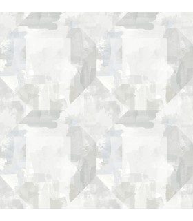 4121-26944 - Perrin Light Grey Geometric Wallpaper by A Street