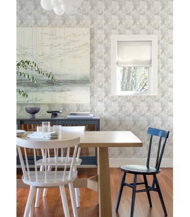 4121-26944 - Perrin Light Grey Geometric Wallpaper by A Street