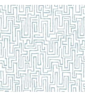 4121-25701 - Ramble Blue Geometric Wallpaper by A Street